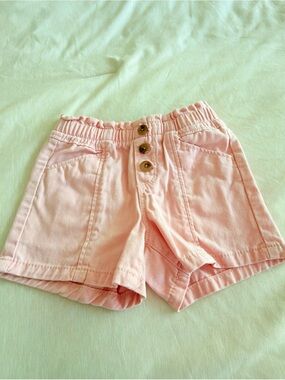 Old Navy Light Pink High-Waist Button-Front Shorts